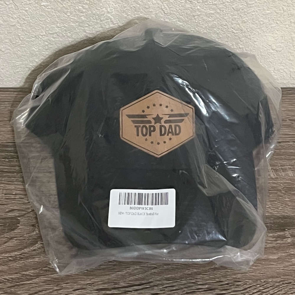 NIP Top Dad Black Baseball Cap